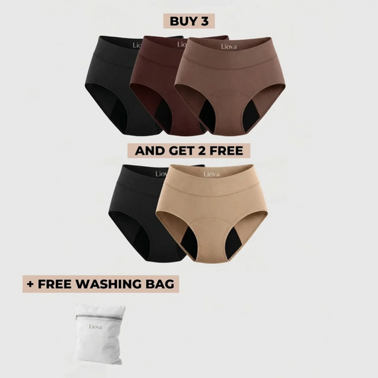 Liova's Signature Leakproof Underwear (3+2 FREE)